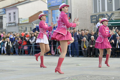 Group of people in city