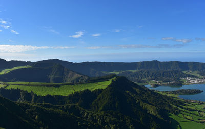 Amazing landscape of the azores in portugal.