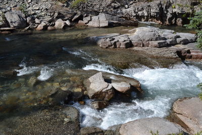 Stream flowing water