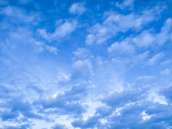 Low angle view of clouds in sky