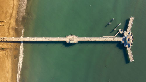 High angle view pier