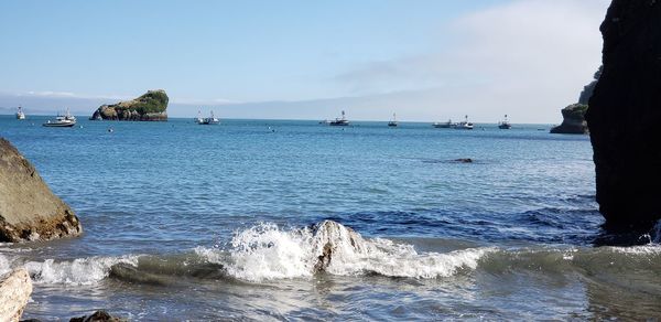 Scenic view of sea against sky