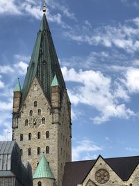 Low angle view of building against sky