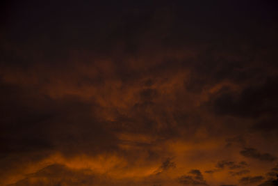 Low angle view of dramatic sky