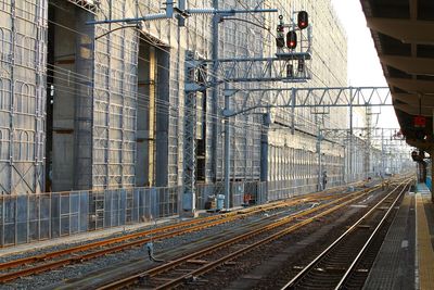 Railroad station platform