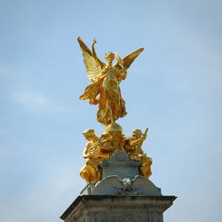 Low angle view of statue