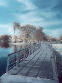 Pier on lake