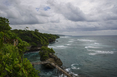 Scenic view of sea against sky