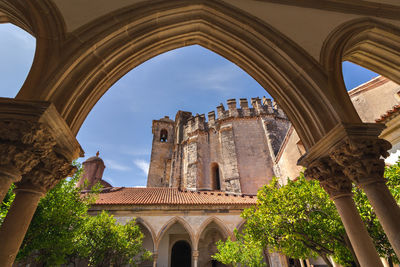 Low angle view of historical building against sky