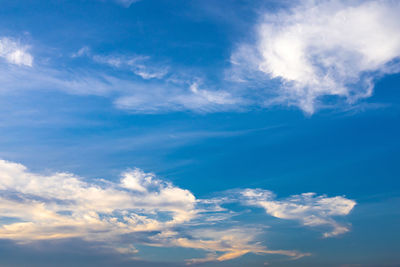 Low angle view of clouds in sky