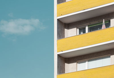 Low angle view of building against sky