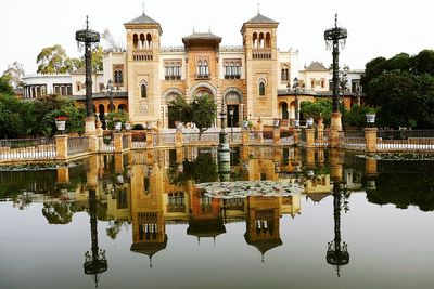 Reflections at plaza america on a clear day.