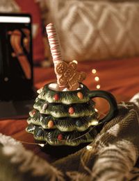 Close-up of christmas decorations on table