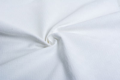 Full frame shot of white fabric