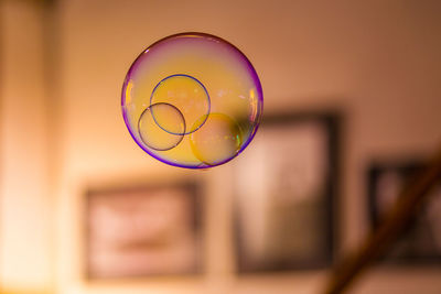 Bubbles in mid-air at home
