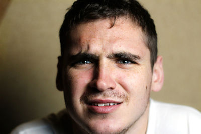 Close-up portrait of young man