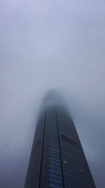 Low angle view of skyscrapers against sky