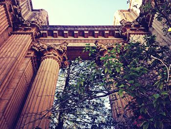 Low angle view of old building