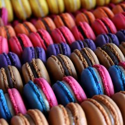 Full frame shot of macaroons