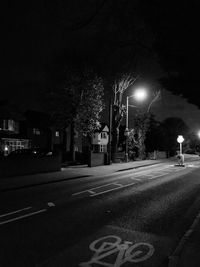 Road at night