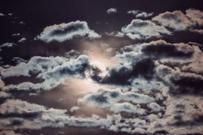 Low angle view of clouds in sky