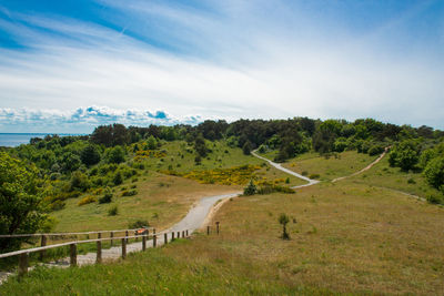 Scenic view of landscape against sky