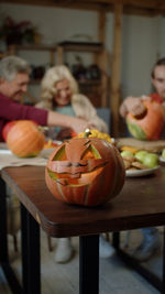 Close-up of pumpkin