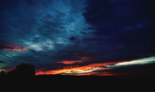 Low angle view of cloudy sky