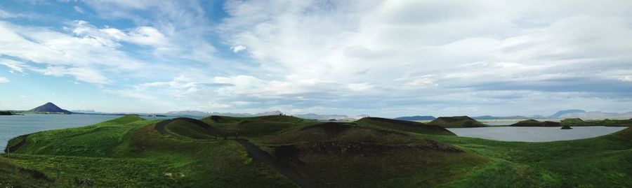 Panoramic view of landscape against sky