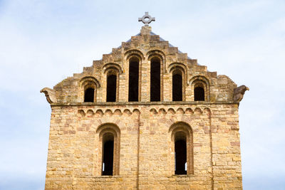 Low angle view of historical building against sky