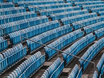 Full frame shot of empty chairs