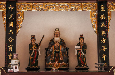 Statue of buddha in temple