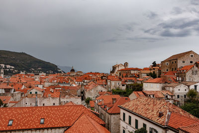 Houses against sky