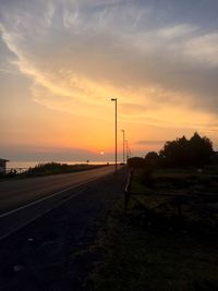 Road passing through landscape