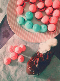Variety of food in tray