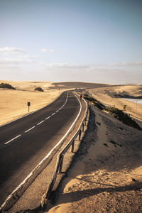 Panoramic view of road against sky