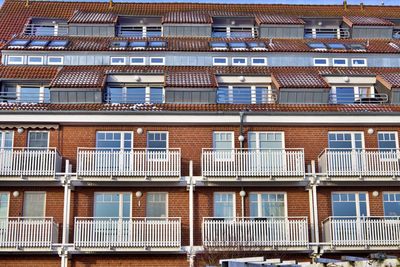 Building exterior with balconies