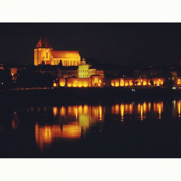 transfer print, architecture, water, building exterior, built structure, reflection, waterfront, auto post production filter, night, illuminated, river, city, lake, sky, outdoors, mid distance, no people, dusk, building, clear sky