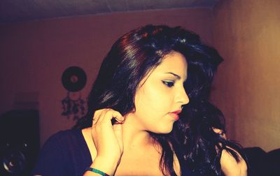 Portrait of young woman