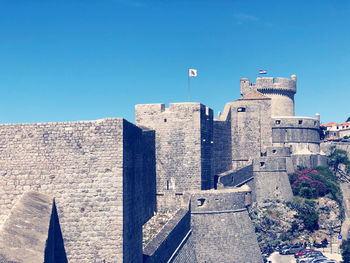 Historic building against blue sky