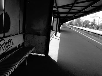 View of empty road