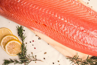 Close-up of food on table