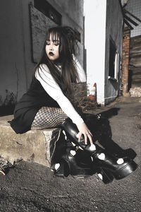 Love wearing my knee-length boots