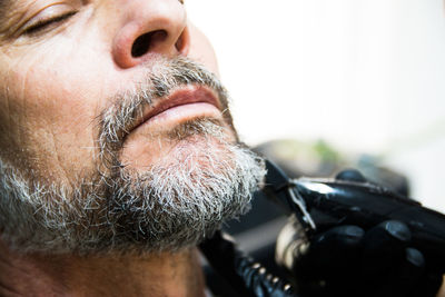 Close-up portrait of man