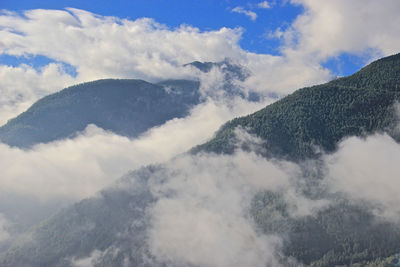 Low angle view of mountain against sky