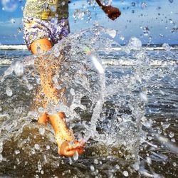 Close-up of water in sea