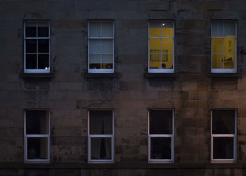 Windows of building