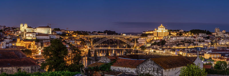Porto blue hour city view