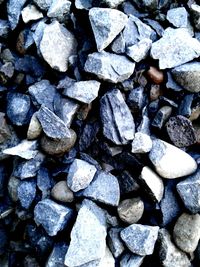 Full frame shot of stack of stones