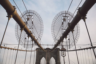 View of brooklyn bridge against sky